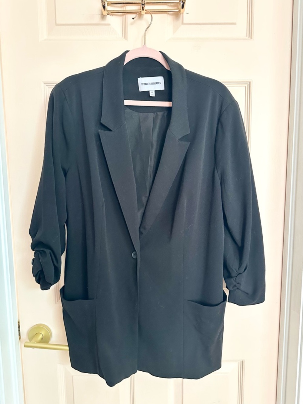 Black Elizabeth and James blazer